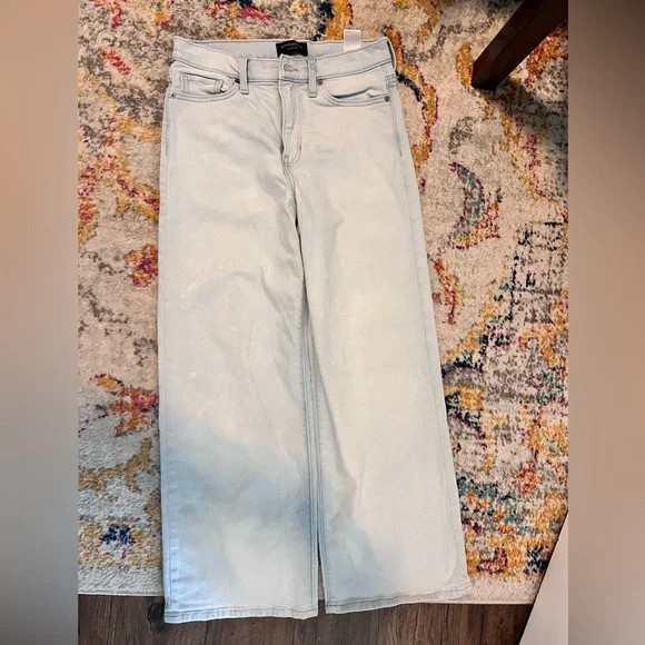 Banana Republic Sky Blue Wide-Leg Crop Jeans - Picture 1 of 3